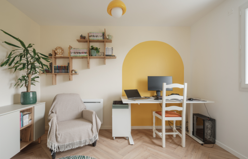 Surélévation de maison à Vertou pour créer un espace nuit (44120) - bureau 2