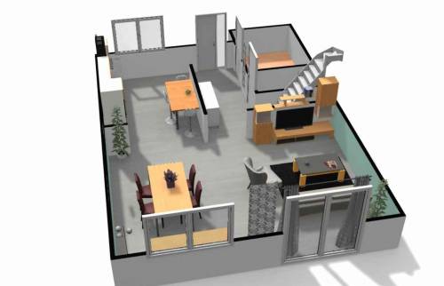 Projection 3D du projet