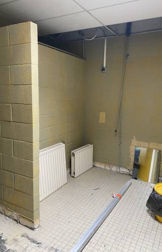 Curage des éléments sanitaires existants 