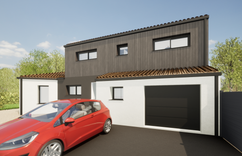 Surélévation - plan 3D projet