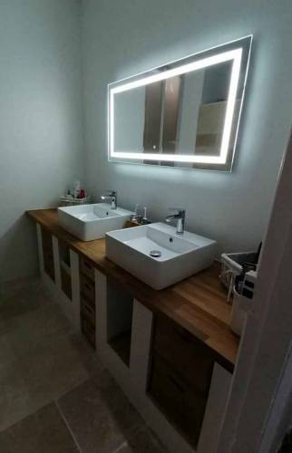 Meuble double vasque après rénovation