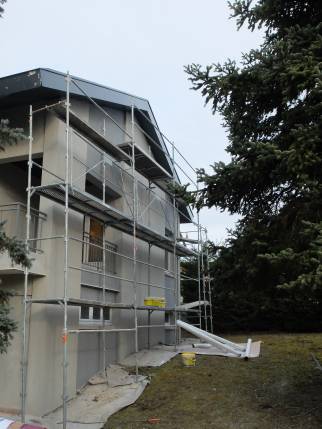 Saint Didier au Mont d'Or : Rénovation de la façade d'une villa contemporaine