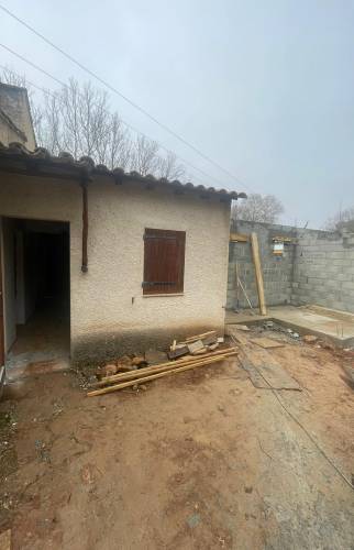 Suite de l'extension vue de côté avec la partie déjà existante