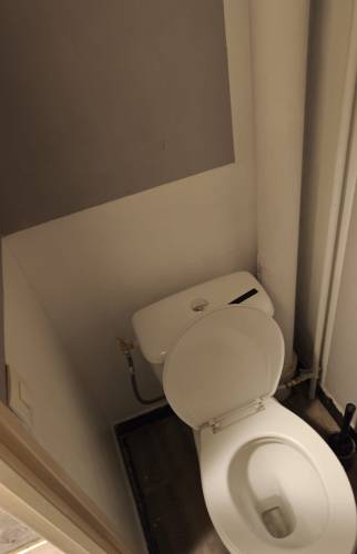 Remplacement de WC, reprise enduits et peinture 