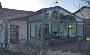 Réalisation d'une Véranda pour création d'un atelier de peinture - Ouest Lyonnais