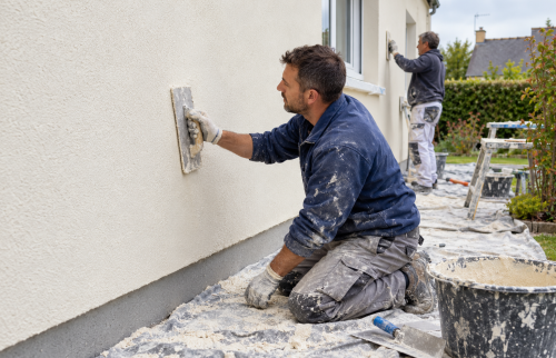 Isolation thermique par l’extérieur à Gevezé (35850) : une façade rénovée, une maison mieux isolée