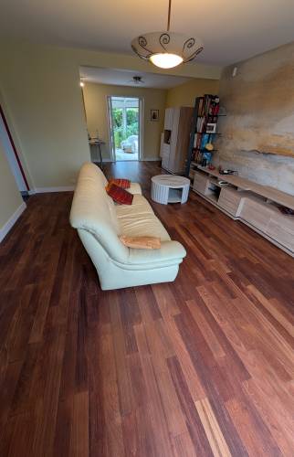 Salon après rénovation La Maison Des Travaux Bruz vue 1