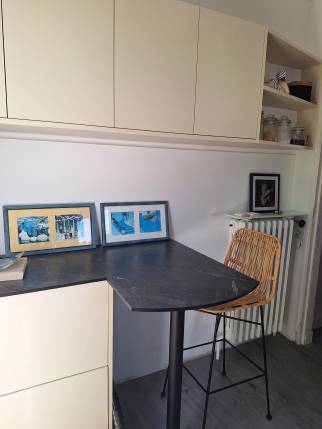 Création d'un espace repas dans une cuisine rénovée - La Plaine sur mer 44770