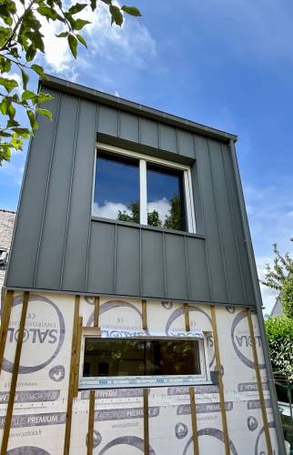 Menuiserie aluminium sur extension (56000)