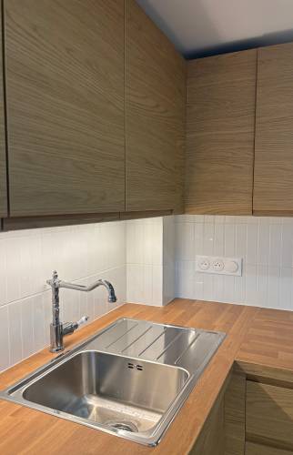 Aménagement cuisine studio après travaux à paris 17