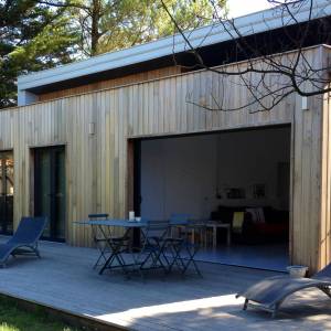 Extension en bois d’une résidence secondaire, Hossegor - Terrasse en bois