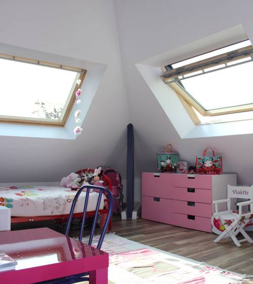 Chambre sous combles Dijon