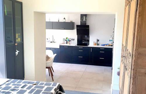 Rénovation maison et transformation garage en cuisine à Cancale