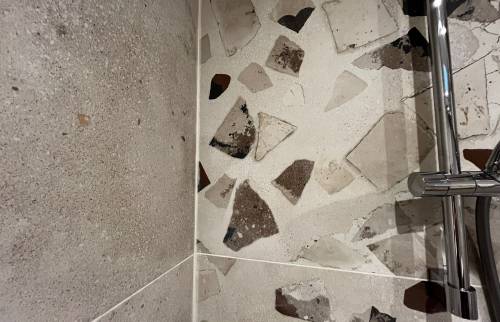 Terrazzo carrelage gris