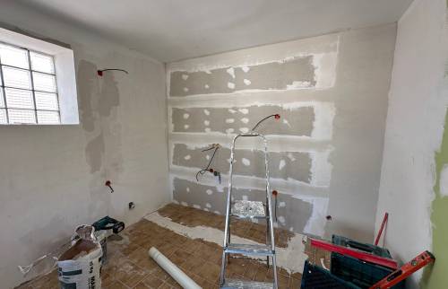 Cuisine en cours de travaux