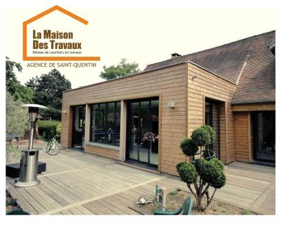 Création d'un agrandissement de maison en bois