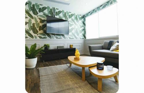 Peinture décorative et rénovation d'une salle de bains à Granville (50400)