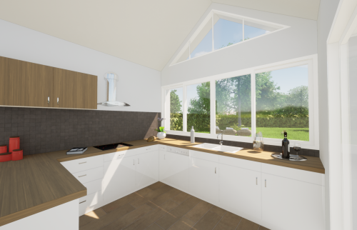 Extension pour réaliser une cuisine au Bignon