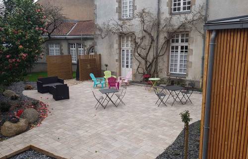 bel aménagement de cour intérieure