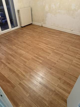  Parquet avant travaux de rénovation de sol - Jujurieux 01640