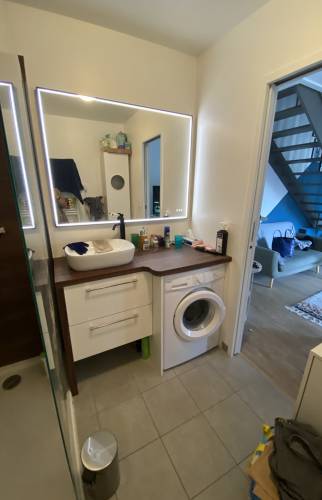 Salle de bain rénovée à Gentilly