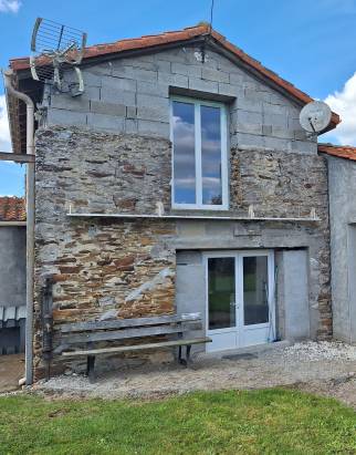 Façade de maison en pierre avant travaux de ravalement de façade - Pornic 44210