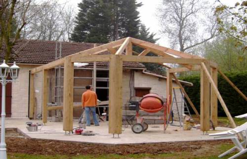 extension maison bois