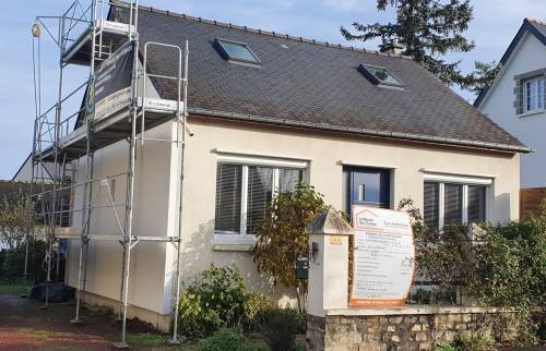 Isolation extérieure pour améliorer l'efficacité énergétique de la maison