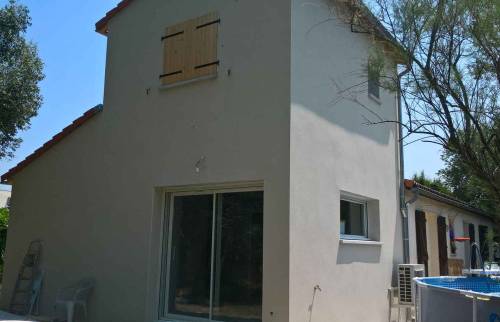 Création de l'extension de maison