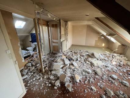 Démolition curage appartement sous combles