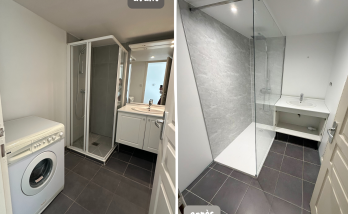 Rénovation avant après salle de bain à Annecy 