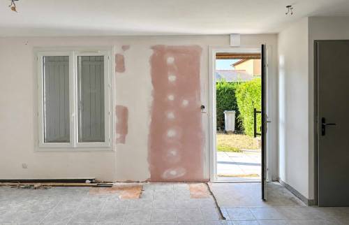Installation d’un poêle à bois à Saint-Genis-les-Ollières 69290 pendant les travaux