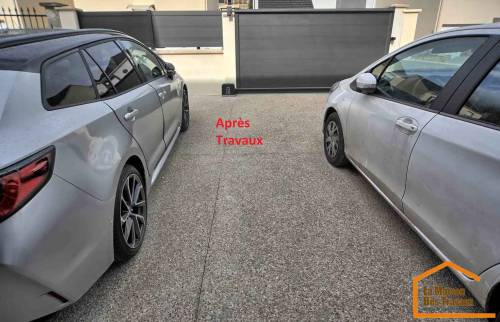 Allée carrossable en béton désactivé (Tigery 91250)