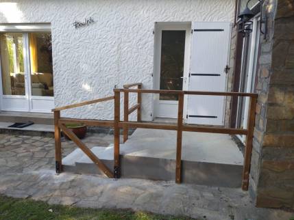Création d'un accès PMR sécurisé par l'extérieur sur une maison - Pornic 44210