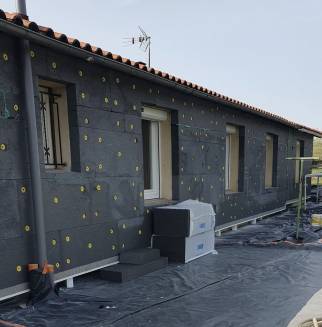 Rénovation énergétique de maison avec travaux d'isolation extérieure - Caussade 82300