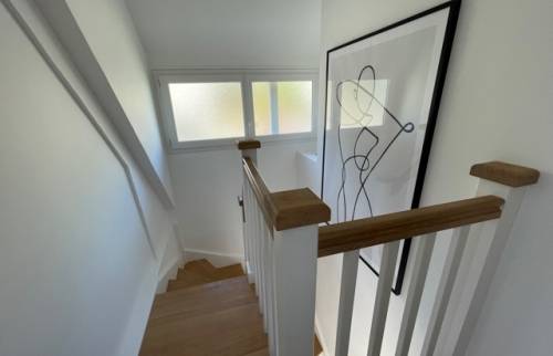 Le haut de l'escalier