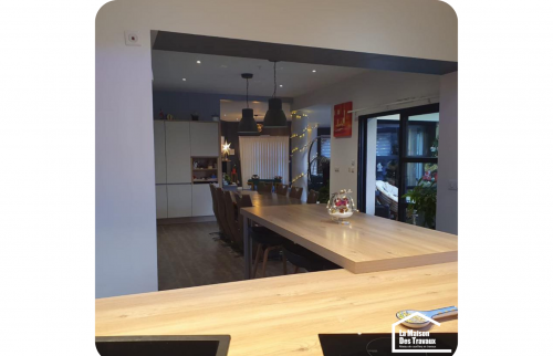 Cuisine noir et bois 