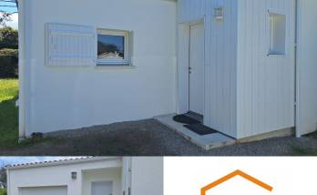 Construction d'extension de maison avant-après - Préfailles 44770