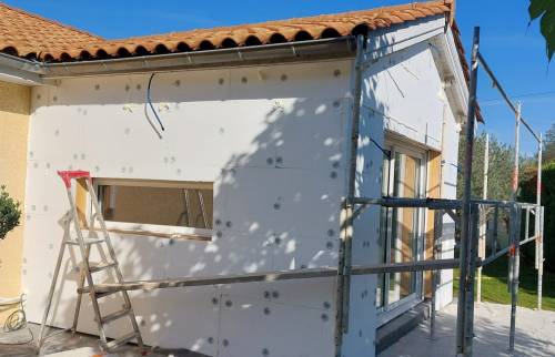 ITE extension bois à Voiron