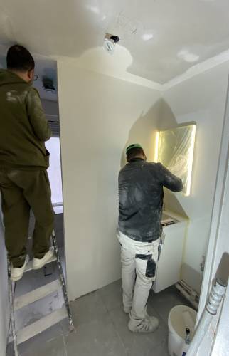 Mise en place des éléments sanitaires 