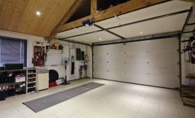 Nouveau garage avec prolongement toiture