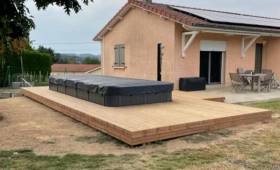 Terrasse en bois Saint-Laurent-de-Chamousset