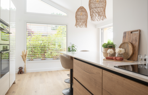 Rénovation complète d'une maison à Basse-Goulaine - Cuisine - Table Haute