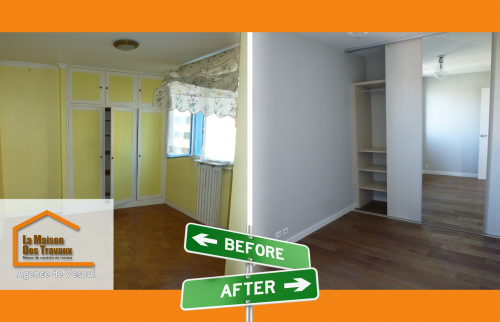 Une transformation saisissante d’une chambre : avant et après les travaux.