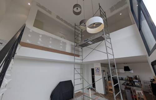 Préparation du chantier de rénovation à Chantepie