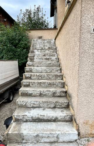 Rénovation de terrasses et escaliers extérieurs (69690 COURZIEU)