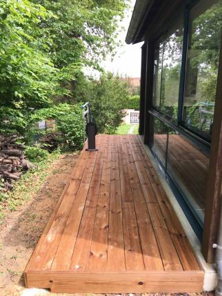 Création d'une terrasse bois à 42290
