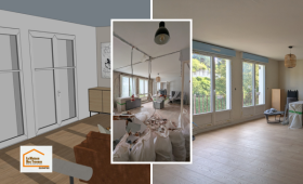 Transformation d’une maison dans le Finistère Sud avec ouverture de la cuisine sur le salon. Une rénovation intérieure qui améliore la luminosité, la circulation et le confort quotidien.