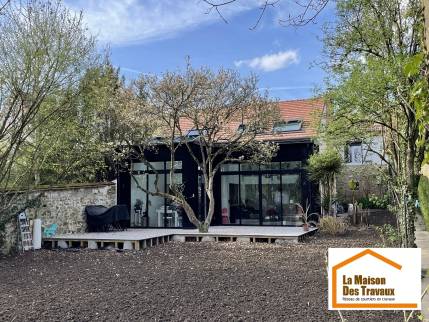 Terrasse et extension en bardage acier (Brunoy 91800)