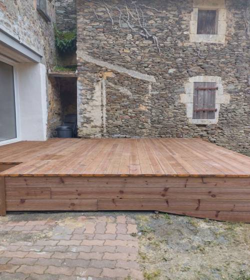 Aménagement terrasse bois a Angers